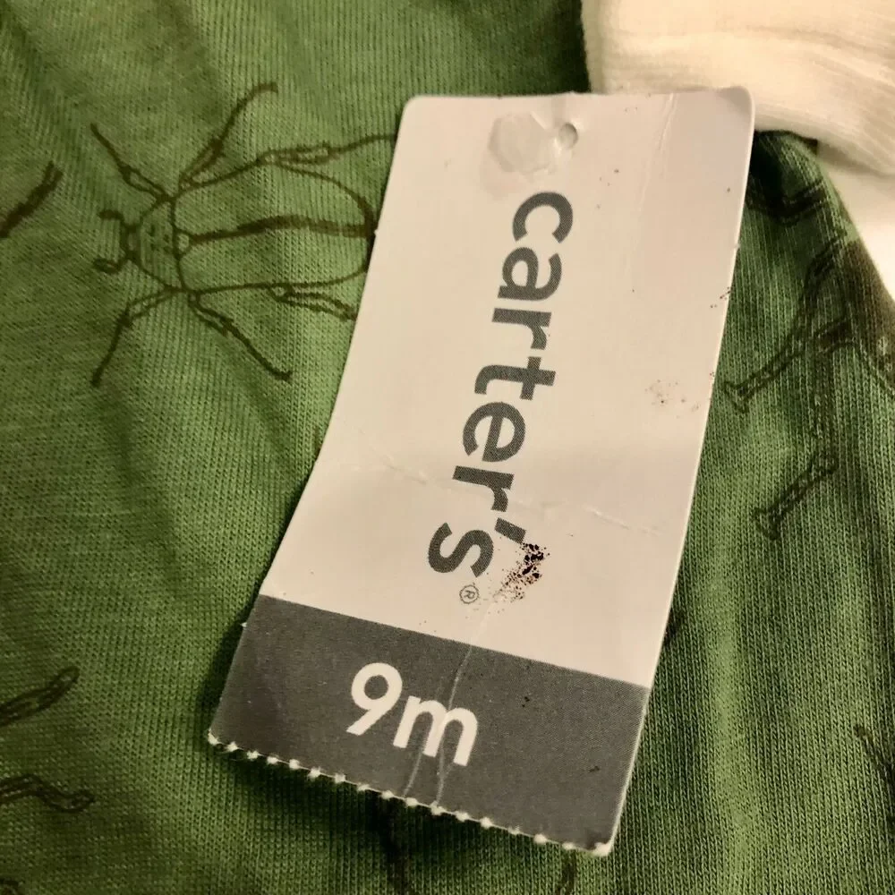 Carters Baby Boys T- Shirt - Layered - Long Sleeve - Bugs - 9 month